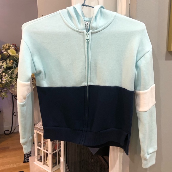 Athletic Works Girls Hooded Zip Up Long Sleeve Jacket - Picture 1 of 3